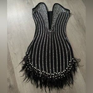 SPARKLING RHINESTONE BIRTHDAY DRESS